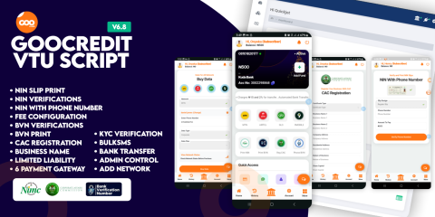 GooCredit VTU Script v6.8